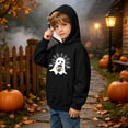 thumbnail image 4 of BaoFuBaoMei Hoodies for Boys Girls Halloween Ghost Long Cuffed Sleeve Sweatshirt Tops with Pockets Fleece Lined Loose Hooded Fall Outfits for Daily Wear School Party Classroom Celebration, 4 of 8