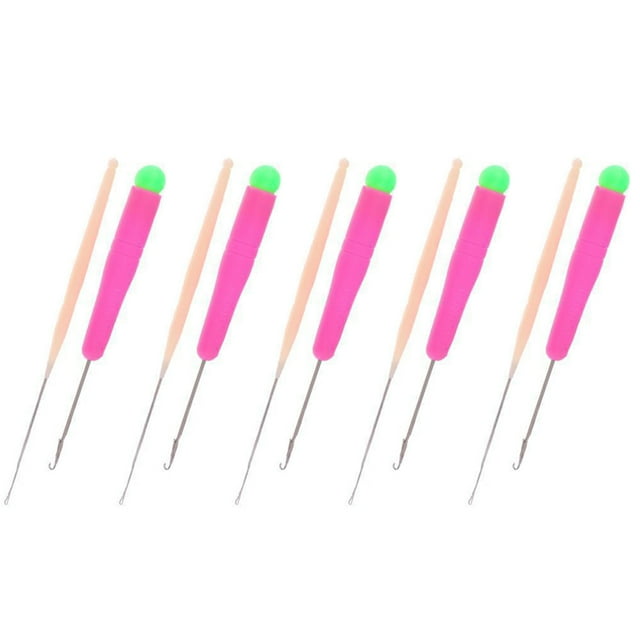 10pcs Agujas de Ganchillo Sunnimix Mantenimiento Aguja de Ganchillo con Gancho