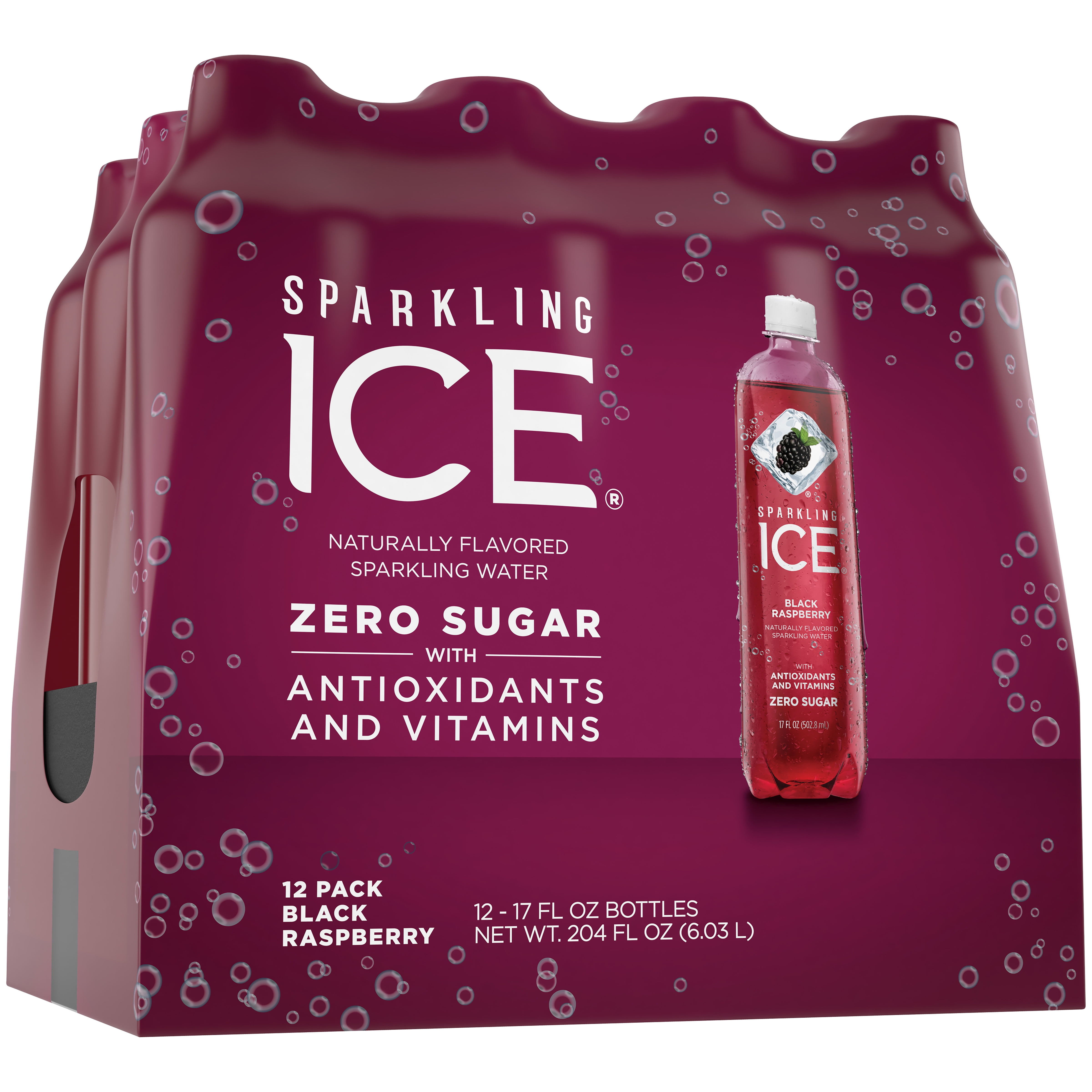 Sparkling Ice Naturally Flavored Sparkling Water Black Raspberry 17 