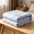 thumbnail image 6 of Summer Bedding, Pure Cotton Fabric, Cool-feel Lightweight Comforter, Washable Thin Quilt For Multi-scene Use, 6 of 9