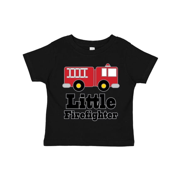 Inktastic Little Firefighter Fire Engine Boys or Girls Toddler T-Shirt