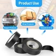thumbnail image 5 of 6 Pack Electrical Tape,Industrial Grade Electrical Tape,Insulation Tape,Waterproof,High Temp,Insulating Backing,for Electric Wiring Projects,3/4 in x 32.8 ft,Black,Topboutique, 5 of 8