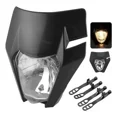 thumbnail image 2 of Carcasa Negra Del Faro H4 Faro De Conversión Motocross Ktm, 2 of 8