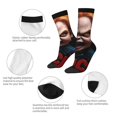 thumbnail image 4 of Goofa Chucky Printed Men's Crew Socks, Soft Durable Breathable Moisture-Wicking with Odor Control Cotton socks, 4 of 6