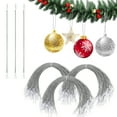 thumbnail image 1 of FT HITA Perchas de Cuerdas para Adornos de Árbol de Navidad, 300 Uds., Cierre de Cinta Fácil a Presión, Ganchos de Cuerda Decorativos Metálicos para Colgar Decoraciones de Árbol de Navidad, 1 of 6