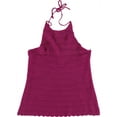 thumbnail image 2 of 1.STATE Womens SL Crochet Knit Blouse, Pink, Medium, 2 of 2