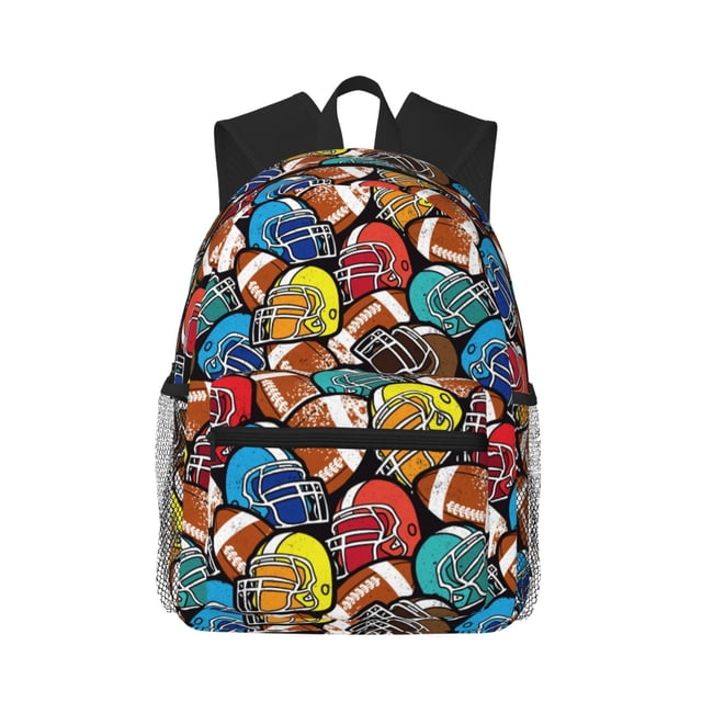 Fotbe American Football Mochila Ligera Casual para Laptop para Hombres y Mujeres, Mochila Impermeable de Uso Diario, Mochila para Universidad
