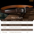 thumbnail image 7 of WHIPPY Metal Free Leather Belts for Men Hypoallergenic Leather Belt Nickle Free Belt for Jeans, 7 of 7