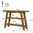 thumbnail image 4 of Tribesigns Solid Wood Console Table, 47.24" Long Farmhouse Entryway Table with 3-Tier Shelves, Rectangular Couch Tables Behind Sofa, Narrow Accent Tables for Hallway, Entrance, Foyer, Living Room, 4 of 10