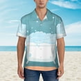 thumbnail image 4 of Disketp Hawaiian Shirts For Men,Bathtub With Soap Bubbles Print Mens Casual Short Sleeve Button Down Shirts Beach Shirt, 4 of 8