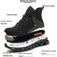 thumbnail image 2 of RAYDLINX Work Steel Toe Safety Shoes Lightweight Industrial Sneakers Construction Working Shoes for Men Women, 2 of 6