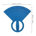 thumbnail image 2 of HONMEET Drum Mute Pad Blue Rubber for Drum Set Durable and Easy to Clean, 2 of 8