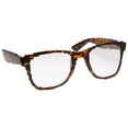 thumbnail image 4 of grinderPUNCH 8 Bit Small Pixel Adult Glasses Clear Lens Nerd Video Game Geek - Tortoise for Men and Women, 4 of 5