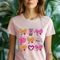thumbnail image 5 of Teacher Pencil Bow T-Shirt – Cute Pink Back to School Graphic Tee, Light Pink, Size S, 5 of 6