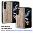 thumbnail image 2 of Nalacover for Samsung Galaxy Z Fold 5 Case, Wooden Patterned Shockproof Luxury Folded Anti-Scratch Camera & Screen Raised Protection Phone Cover for Samsung Z Z Fold5 2023,
Woodcut, 2 of 10