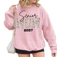 thumbnail image 3 of Floral Senior Mom Class Of 2027 Graphic Sweatshirt for Women, 3 of 6