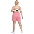thumbnail image 4 of Aiyino Women's Plus Size Running Shorts Casual Summer Athletic Workout Shorts High Waisted Gym Yoga Lounge Shorts Pants L-5X, 4 of 6