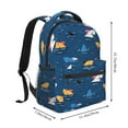 thumbnail image 2 of Fotbe Colorful Ocean Shark Pattern Casual Backpack for School, Travel, and Outdoor Activities - Durable, Lightweight, and Comfortable, 2 of 5