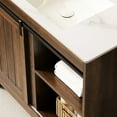 thumbnail image 2 of 36" Bathroom Vanity Sink, Dark Walnut Cabinet. Sintered Stone Counter, Ceramic Basin. And Practical Storage Option Cabinet With Finish. Spacious, 2 of 2