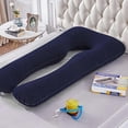 thumbnail image 2 of Cotton Pillowcase For U-shaped Maternitys Pillow Washable Comfy Pillow Cover For Side Sleeper Pillow, 2 of 5