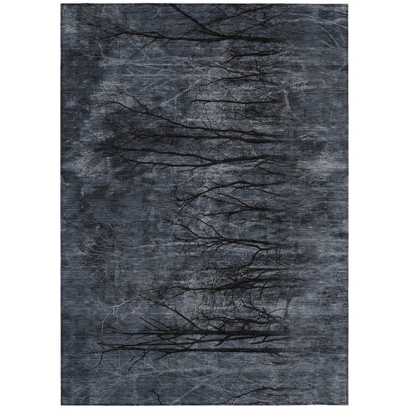Dalyn Rugs Machine Washable Indoor/Outdoor Chantille ACN2083 Charcoal 2'6" x 3'10" Rug