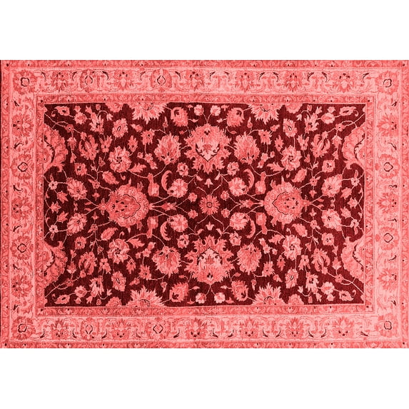 Ahgly Company Indoor Rectangle Oriental Red Traditional Area Rugs, 2' x 5'