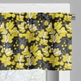 thumbnail image 5 of Ambesonne Orchid Valance & Curtain, Exotic Blossoms Jungle Yard, 55"x45", Black Mustard, 5 of 7