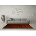 thumbnail image 3 of Ahgly Company Indoor Round Abstract Yellow Contemporary Area Rugs, 5' Round, 3 of 4
