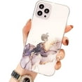 thumbnail image 1 of Compatible con funda para iPhone 12 Pro Max, mármol transparente acuarela P, 1 of 5