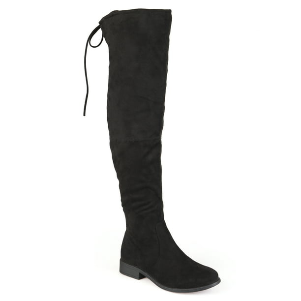 Brinley Co. Women's Wide Calf Faux Suede Over-the-knee Boots - Walmart.com