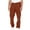 Orange, variant on WoY2K Cargo Pants For Men Relaxed Fit Men's Side Pocket Trousers With Zipper Placket Skinny Jeans