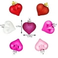 thumbnail image 2 of 36 Pack Valentines Heart Ornaments Bulk - Multi Finish Heart Shaped Hanging Decor for Home, Party, Valentine's Day, Wedding & Anniversary Decorations, 2 of 7