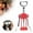 Red, variant on Winged Corkscrew Wine Opener Manual – Heavy Duty Stainless Steel Cork Opener with Bottle Opener, Chrome Finish Red, Home Bar Accessories Bar Tools Set of 1,wine opener manual