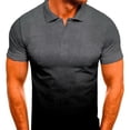 thumbnail image 3 of Camiseta de hombre Nikou Cuello vuelto transpirable Gris oscuro XXL, 3 of 12