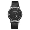 thumbnail image 1 of Reloj de cuarzo con marco negro elegante y esfera grande para uso diario, 1 of 3