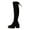 Black, variant on vauyc Kitten Heel Boots Wide Calf Boots for Women Knee High Boots Slenderizing Thigh High Boots with Heel and Round Toe for Comfort and Style