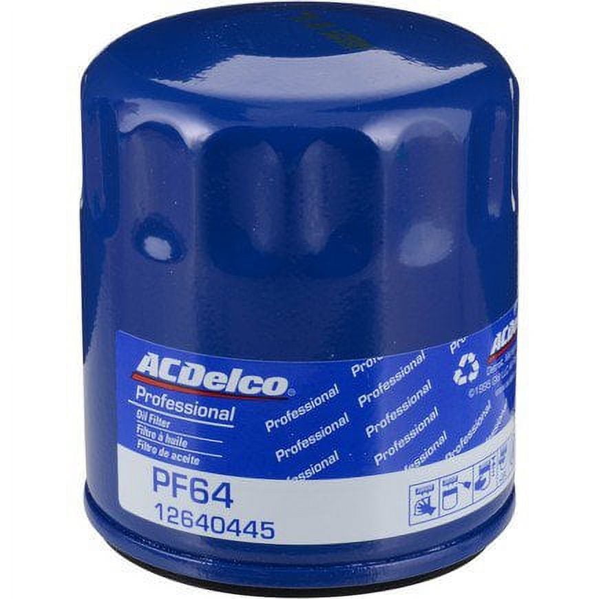 ACDelco Original Equipment PF64 Professional Engine Oil Filter 3.66" Height 3.16" Width 3.16" Length