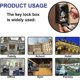 thumbnail image 5 of Caja de seguridad para llaves: caja de seguridad para llaves de pared con código numérico de 4 dígitos, gran capacidad para el hogar, la oficina, el garaje y la escuela, 5 of 5