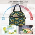 thumbnail image 5 of Goofa Sunflowers Pattern Lunch Bag ,Insulated Lunch Box, Small Leakproof Cooler Food Lunch Containers Reusable High Capacity Lunch Tote Bags, 5 of 8