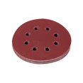 thumbnail image 3 of Herwey 10Pcs 125mm Forme Ronde Disques de Ponçage Rouge 8 Trous 60-1000 Grit Papiers de Sable, 3 of 3