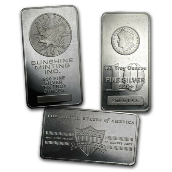 10 oz Silver Bullion Bar 999 Fine Silver Secondary Market