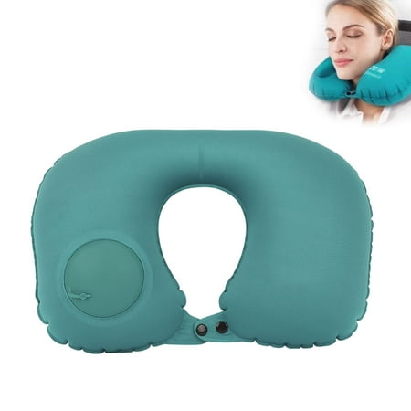 Inflatable Pillow, Neck Travel Pillows Compact Portable Head and Neck Support Pillows in Flight, Small U Shape Headrest Cushion for Best Rest & Sleep While (Best Pillow For Neck Pain Uk)