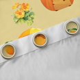 thumbnail image 4 of Erosebridal Kawaii Animal Capybara Curtains Pack of 2 (42x84 Each) For Boys Girls,Kids Harvest Pumpkin Flowers Oranges Curtains Blackout,Green Orange,Lightweight Room Decor, 4 of 6