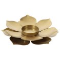 thumbnail image 1 of ADDHAT Centro De Con Portavelas De Loto En Hierro Dorado Para Ambientes Sofisticados Y Relajantes, 1 of 8