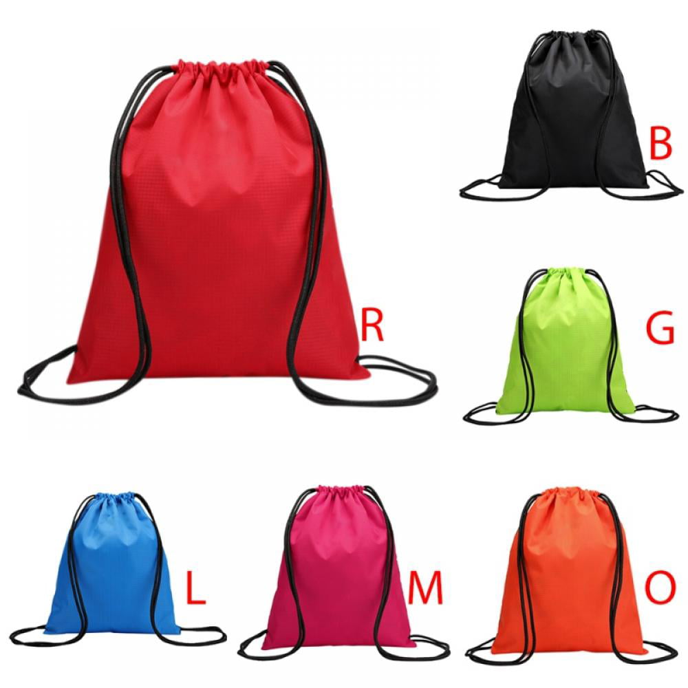 Gym Travel Bags For Women Mushroom Colorful Lovely Gym Drawstring Bags Backpack Sports String Bundle Backpack For Sport With Shoe Pocket Small Hiking Backpack