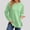 Green womens long sleeve pullover tops a1, variant on RRJ Women's Fall Winter Long Sleeve Pullover Tops Casual Round Neck Side Slit Curved Hem Solid Basic Tee Shirts, Purple S