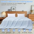 thumbnail image 3 of Cooling Comforter 108X 90 Inch for King Size Double Sided Cold Cooling Blanket for Hot Sleepers Night Sweats,Q-Max ＞0.4 Lightweight Soft Smooth Summer Comforter Blanket, 3 of 5