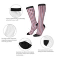 thumbnail image 4 of Knee High Socks for Women Red White And Blue Striped Long Tube Sock Uniform Socks, 4 of 7