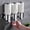 White, variant on 3*500ml Soap Dispenser, Wall Mounted Shower Pump for Bathroom Restaurant Bar Silver/Black/White