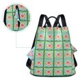 thumbnail image 7 of FORMRS Women's Travel Backpack Purse Anti-Theft Hidden Pockets Casual Shoulder Bag, Green Blossom Mosaic, 7 of 7